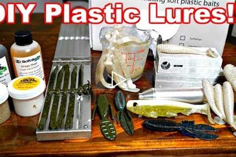 How to Make Soft Plastic Fishing Lures!!!