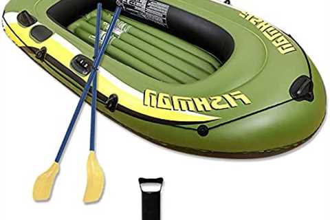 Eanpet Inflatable Boat for Adults 8 FT Kayak Portable Canoe Rafts for Pool Fishing Dinghy Tender..